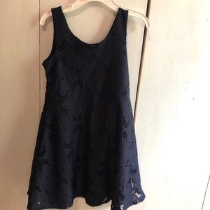 Blue lace dress